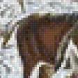 Предпросмотр схемы вышивки «олени в зимнем лесу 2» (№519389)