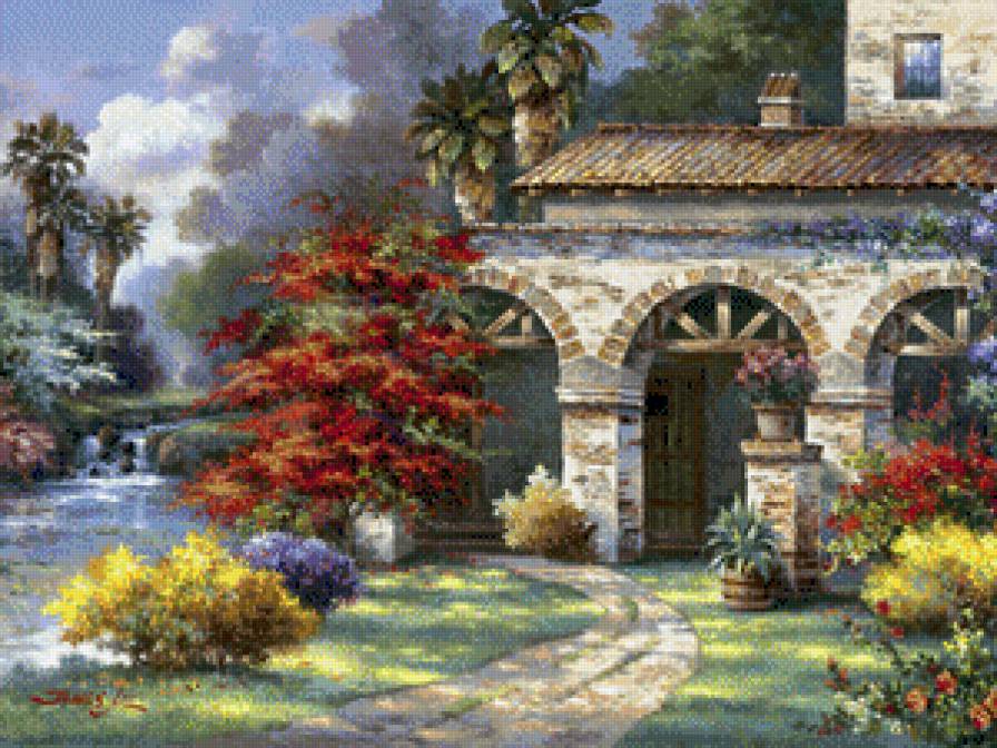 худ.Джеймс Ли Сказочные домики - картины, пейзаж, картина - предпросмотр