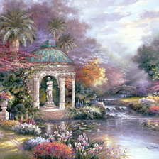 Схема вышивки «худ.Джеймс Ли Сказочный парк»