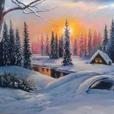 Схема вышивки «Зимняя сказка.»