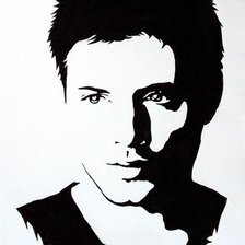 Схема вышивки «Дин Винчестер»