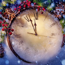 Схема вышивки «до Нового года осталось чуть-чуть»