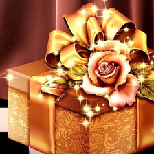 Схема вышивки «подарок»