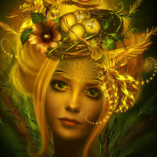 Схема вышивки «phoenix queen by donatella drago»