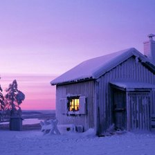 Схема вышивки «Зима»