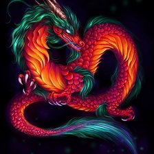 Схема вышивки «Дракон»