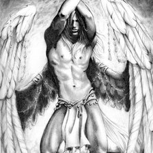 Схема вышивки «ангел»