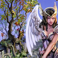 Схема вышивки «ангел с луком часть 1»