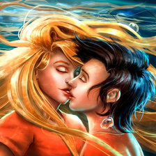 Схема вышивки «поцелуй под водой»