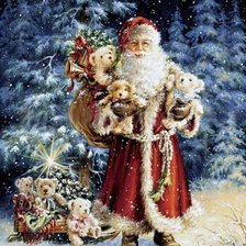 Схема вышивки «дед мороз»