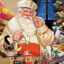 Схема вышивки «дед мороз 2»