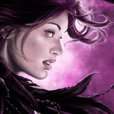 Схема вышивки «Девушка»