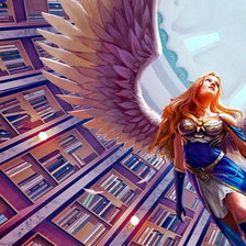 Схема вышивки «ангел в библиотеке часть 1»