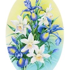 Схема вышивки «Цветы»