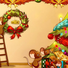 Схема вышивки «мышиный новый год часть 2»