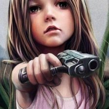 Схема вышивки «Девочка»