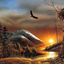 Схема вышивки «Пейзаж»