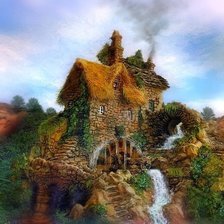 Схема вышивки «Мельница»