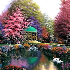 Схема вышивки «Городской парк»