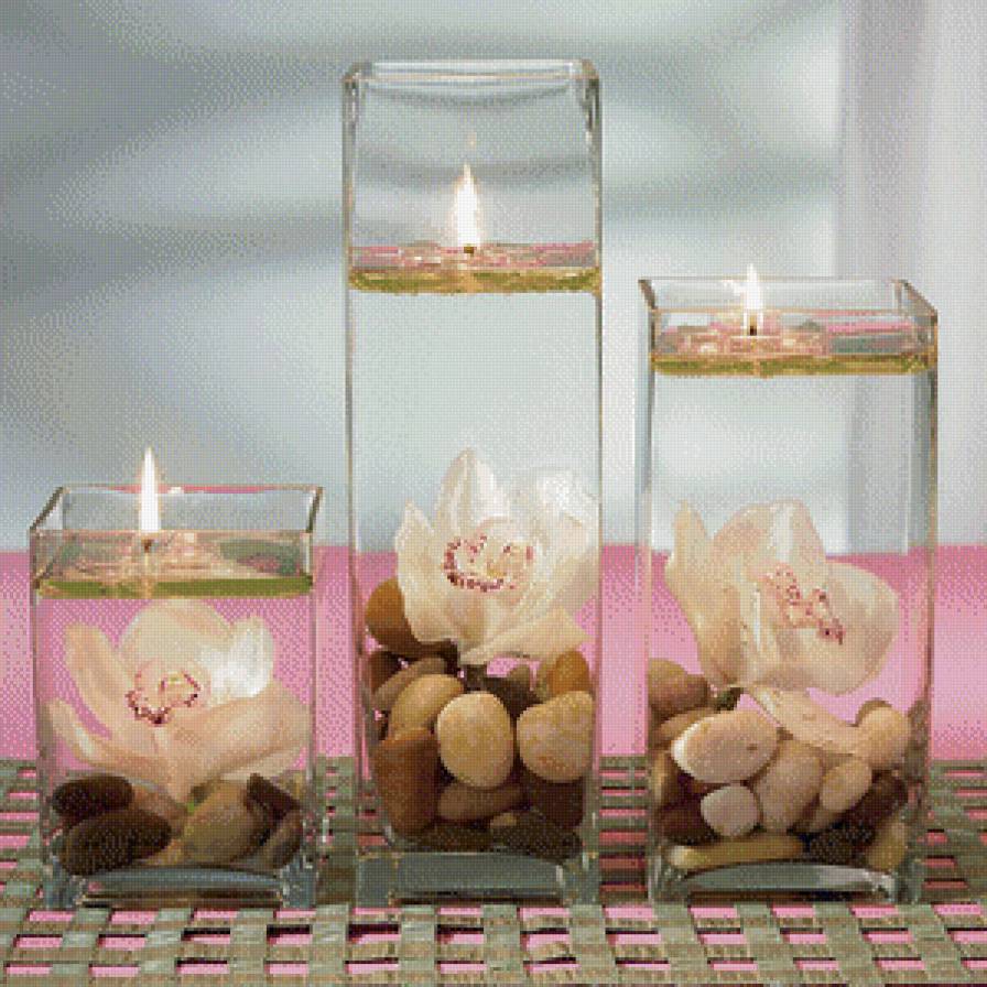 три свечи - картина - предпросмотр