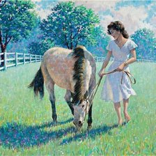 Схема вышивки «прогулка»