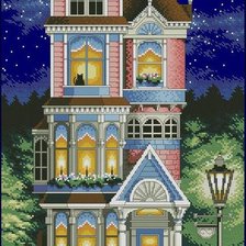 Схема вышивки «викторианскии шарм»