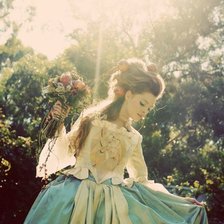 Схема вышивки «девушка»