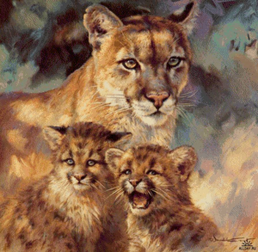 счастливая семейка - животные - предпросмотр