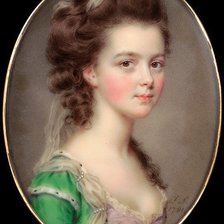 Схема вышивки «Девушка в зеленом»