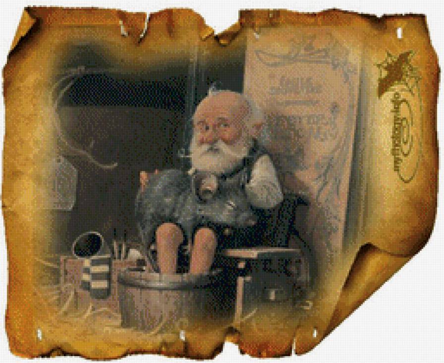 гном и крыса - крыса, дом, детская, гном, сказка - предпросмотр