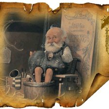 Схема вышивки «гном и крыса»