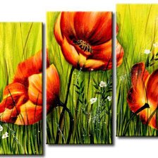 Схема вышивки «TABLOU TRİPLU FLORİ»