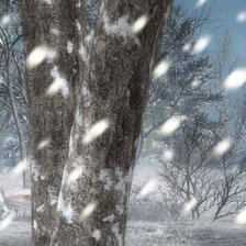 Схема вышивки «Девушка-вьюга ч. 1 верх»