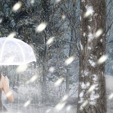 Схема вышивки «Девушка-вьюга ч. 2 верх»