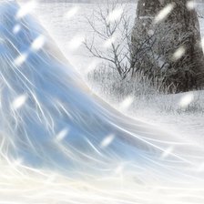 Схема вышивки «Девушка-вьюга ч. 4 низ»