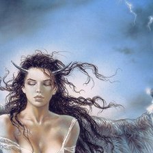 Схема вышивки «"Падший ангел" часть 2 верх»