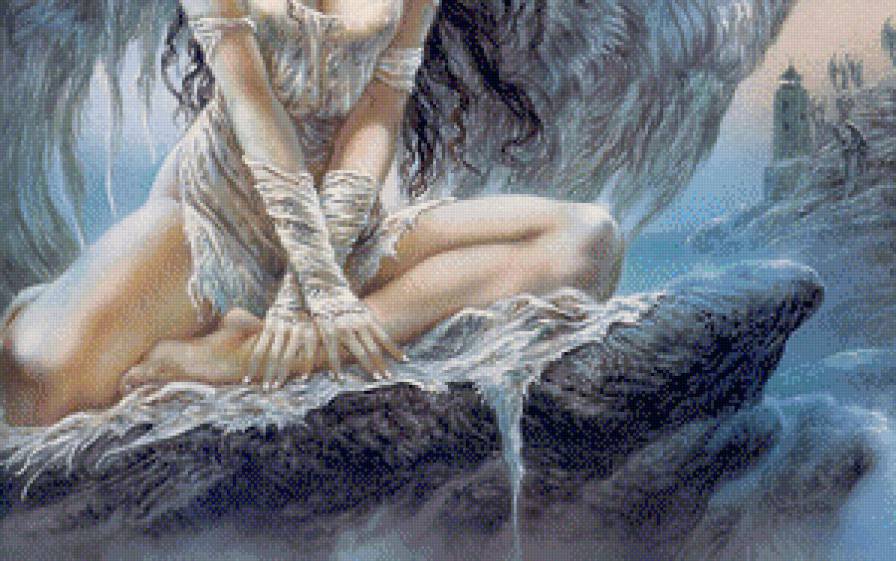 "Падший ангел" часть 4 низ - девушка, фентези, ангел - предпросмотр