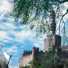 Схема вышивки «"Русалочка на скале" ч. 2 верх»