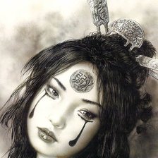 Схема вышивки «"Гейша" часть 2 верх»