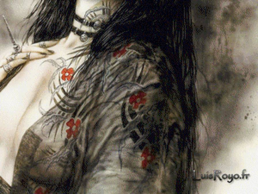 "Гейша" часть 4 низ - япония, гейша, девушка - предпросмотр