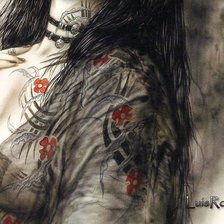 Схема вышивки «"Гейша" часть 4 низ»