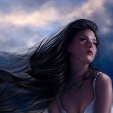 Схема вышивки «"Наедине с собой" часть 2 верх»