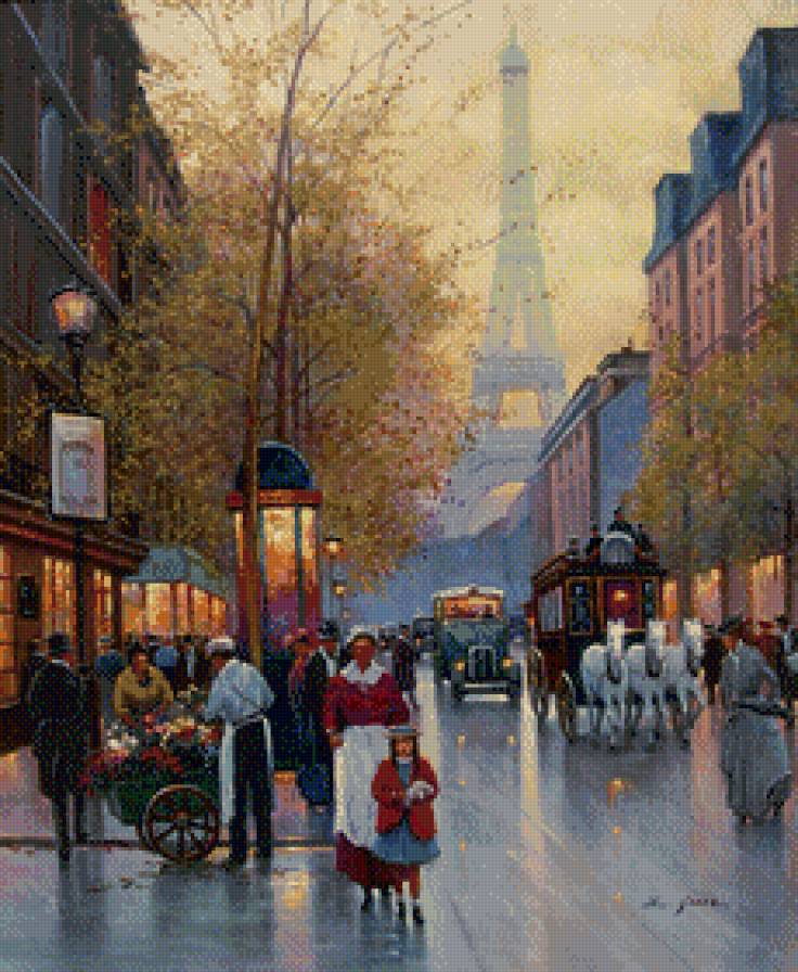 Осень в Париже - париж, город, осень, пейзаж - предпросмотр