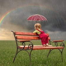 Схема вышивки «Под дождем»