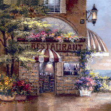 Схема вышивки «Ресторанчик на набережной.»