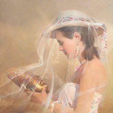 Схема вышивки «Девушка под вуаллю»