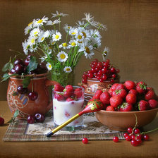 Схема вышивки «Клубничка»