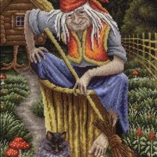 Схема вышивки «баба яга 2»