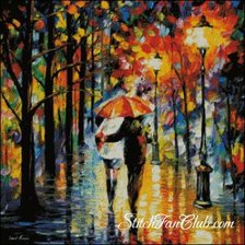 Схема вышивки «двое под зонтом_Афремов»