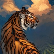 Схема вышивки «Тигр»